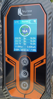 Nabíječka, nabíjecí kabel Typ 2 11kW 3F/1F, Wifi/Bluetooth - 2