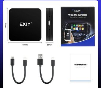 EKIY 2v1 Bezdrátový CarPlay/ Bezdrátový Android Auto - 2