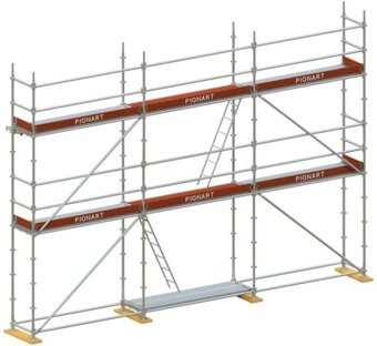 Věž z modulového lešení pionmodul 2,07x2,07x2,3m - 2