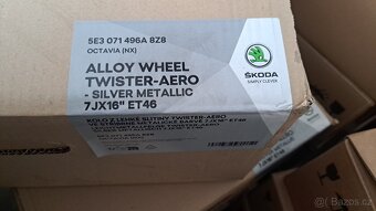Nová originální Alu kola Škoda- Alasia 16" - 2