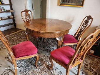 starožitný stůl a židle - 2