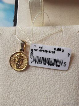 Apart zlatý přívěsek na řetízek Panna zlato nové - 2
