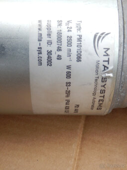 Elektromotor s převodovkou 600W 24V - 2