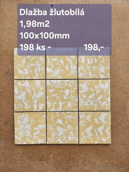 Dlažba 100 x 100 mm různé druhy - 2
