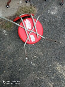 Trubková židle červená - 2