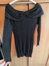 Třpytivé svetrové šaty - 2