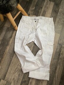 Luxusní bílé kalhoty-kraťasy Bonprix vel.46/XXL - 2