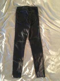 Černé koženkové skinny kalhoty Tally Weijl - 2