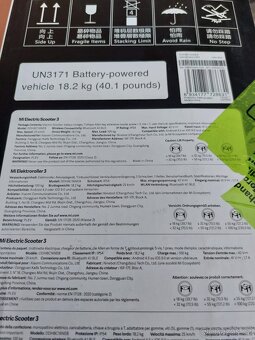 elektrokoloběžka Xiaomi Mi Electric Scooter3 - nová,zabalená - 2
