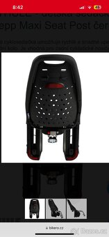 Sedacka na kolo Thule yepp maxi black - 2