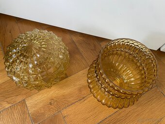 Stínidla retro medové sklo 2 kusy - 2