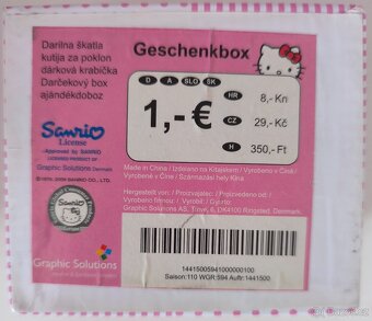 Krabice Hello Kitty 4ks - 2