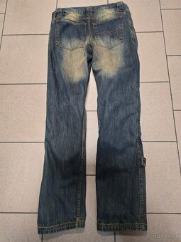 Pánské rifle /džíny na motorku s kolenními chrániči vel. 36 - 2