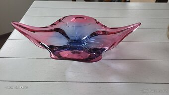 LUXUSNÍ MÍSA HUTNÍ SKLO SBĚRATELSKÁ NÁDHERNÁ - 2
