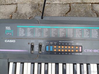 Klavesy Casio CTK-80 - 2