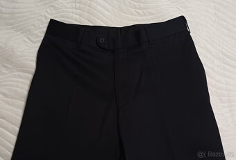 Černé vlněné kalhoty Laffitte (Vitale Barberis Canonico) vel - 2