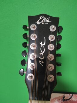 Dvanáctistrunná elektroakustická kytara. - 2