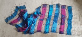 jemný šátek světle modro-fialový - 2