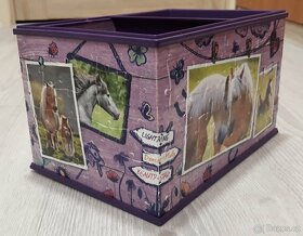 Puzzle krabička - koně (23x16x13 cm) - 2