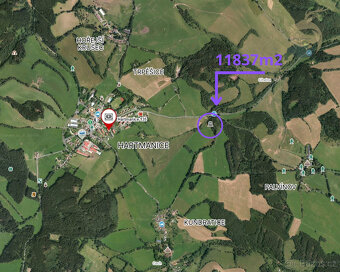 Prodej zemědělského pozemku na Šumavě – 11 837 m² u Hartmani - 2