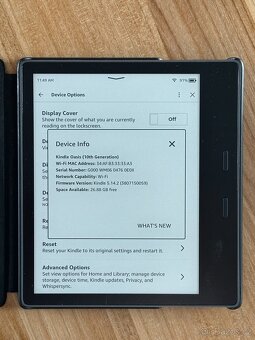 Čtečka knih Amazon Kindle Oasis 10th. gen 32 GB WiFi + obal - 2