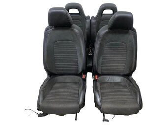 Sedačky černá kůže s látkou VW Scirocco 3 r.v. 2010 - 2