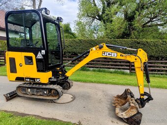 Minibagr JCB 15C-1, rok 2019, 800 mth, 3x lžíce TOP - 2