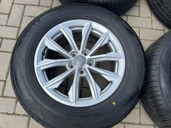 4x zánovní alu disky 5x112 R17, letní pneu 80% - 2