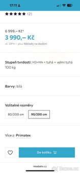 Prodám 2 ks luxusní matrace - 2