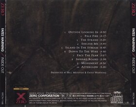 CD FATES WARNING - INSIDE OUT 1994 1.JAPAN PRESS - 2