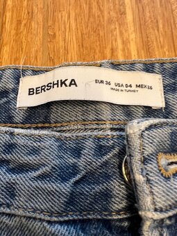 Bershka džíny modré baggy vel. 36 - 2