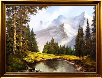 Horská krajina, Beifl , olej na plátně, 880 × 680 mm - 2