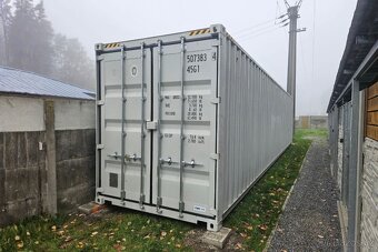 12 m lodní kontejner 40 HC po jedné cestě ve světle šedé - 2