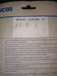 Brzdové destičky moto - 2
