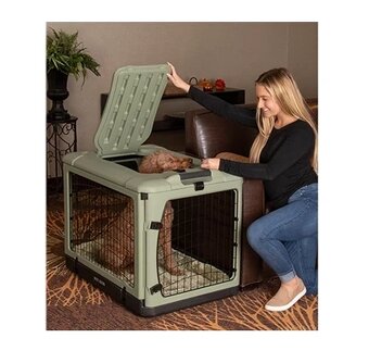 Čtyřdveřová ocelová přepravka pro psy/kočky - 2