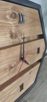Dekorační dřevěné hodiny - 2