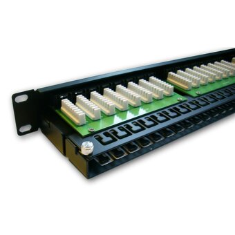 Patch panel 1U 48 portů Cat5E Datacom - 2