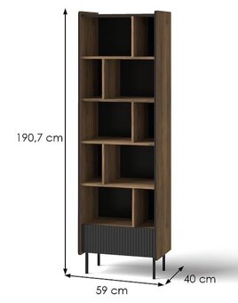 KNIHOVNA PRESTIGO - OŘECH WARMIA - 2