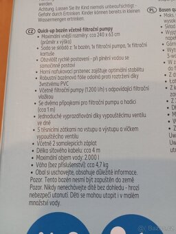 Nový bazén průměr 240cm - 2