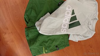 Kraťasy zelené AlpinePro M + triko Adidas - 2