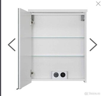 Závěsná zrcadlová skříňka s LED osvětlením - 2
