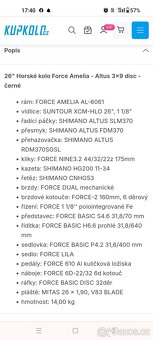 Dámské kolo Amélia Force vel.26" - 2