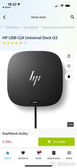 HP USB-C/A Universal Dock G2 top stav - 2