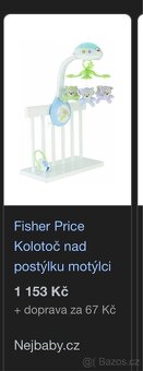 Kolotoč nad postýlku Fisher price - 2
