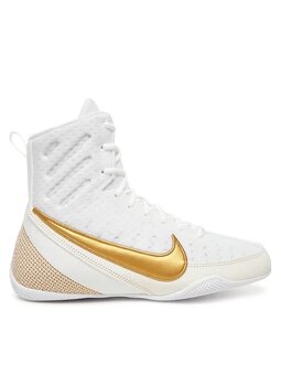 Nové Boxerské boty NIKE Machomai 3 - Bílá/Zlatá - 2