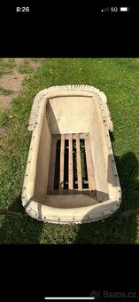 Starožitný kočárek perak - 2