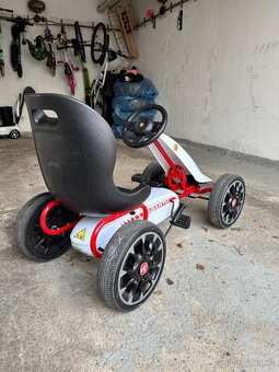 ABARTH - white - šlapací motokára - 2