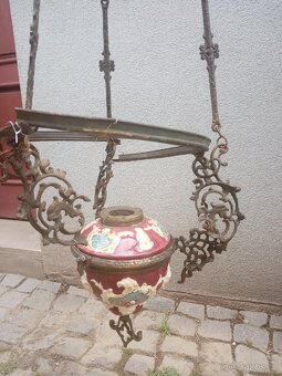 Starožitná petrolejová lampa - 2