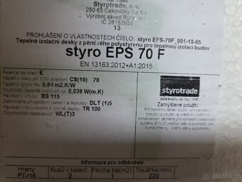 Polystyren EPS 70F - 220mm - 2