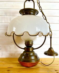 Stará krásná velká lampa ve stylu petrolejky - 2